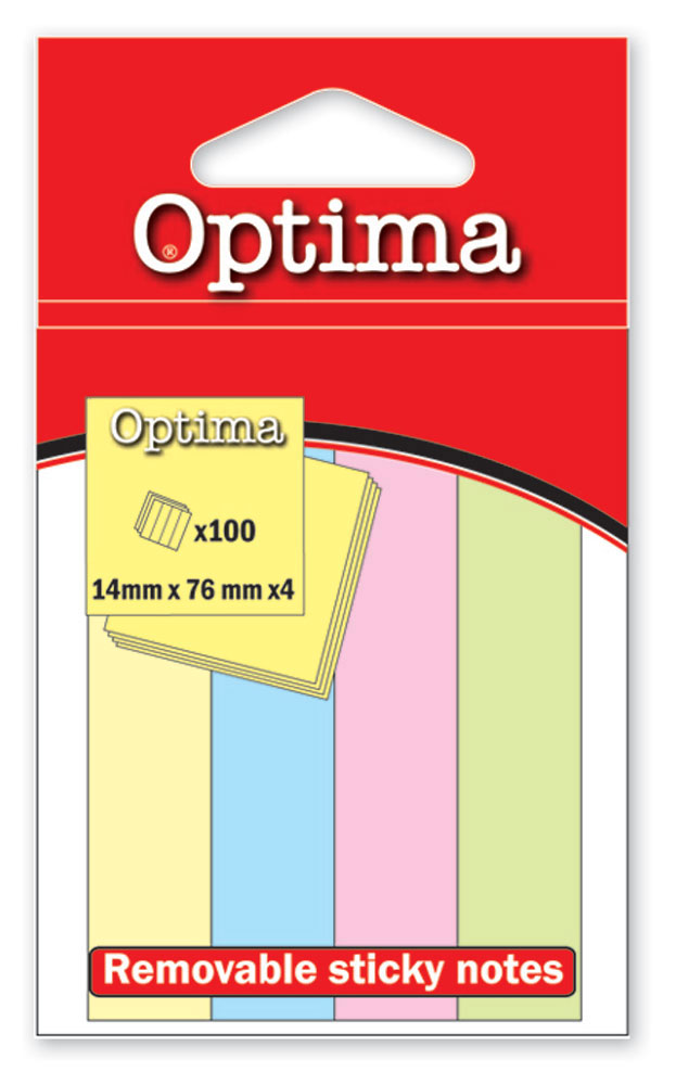 208580-EC Zastavice označ.BZ-3-2 75X75 4bojex50 pastel OPTIMA 22915 P12/240
