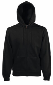 212067-EC Majica FOL DR sa kap. i zatvaračem Sweatshirt Zip Hooded crno S P24