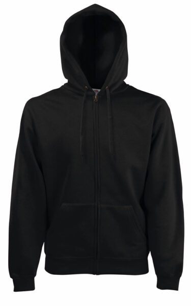 212068-EC Majica FOL DR sa kap. i zatvaračem Sweatshirt Zip Hooded crno M P24