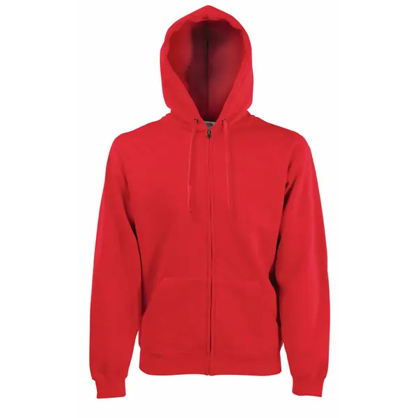 212080-EC Majica FOL DR sa kap. i zatvaračem Sweatshirt Zip Hooded crvena L P24
