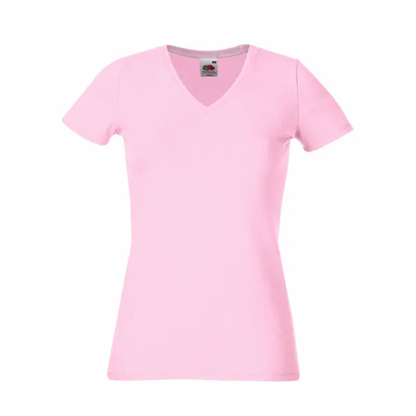 212918-EC Majica FOL T-shirt KR ženska V-izrez 230g sv. roza 2XL P36 NETTO 50%