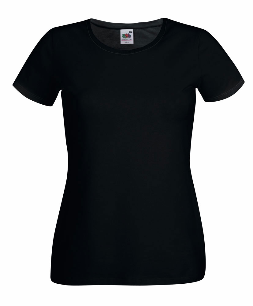213640-EC Majica FOL T-shirt KR ženska 230g crna XS P36 NETTO 50%