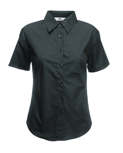 Košulja FOL KR 120g Lady fit Poplin Shirt crna 2XL P12 NETTO 50%