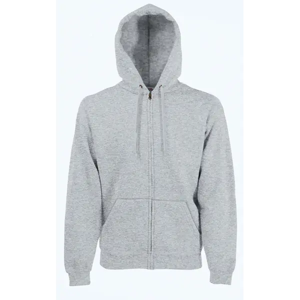 214428-EC Majica FOL DR sa kap. i zatvaračem Sweatshirt Zip Hooded siva S P24