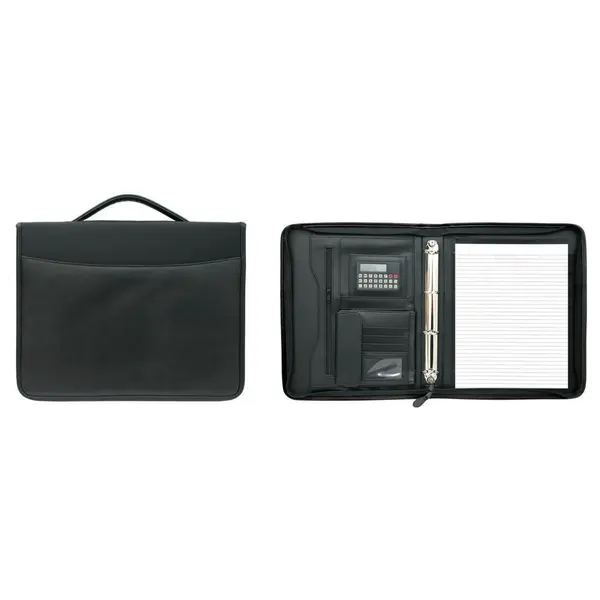 216817-EC Mapa poslovna Elegant s kalk. i blokom crna, 35x28,5x5 cm P10