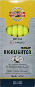 219359-EC Signir K-I-N Ergo Slim 1/12 ravni vrh žuti 2004 P12/144