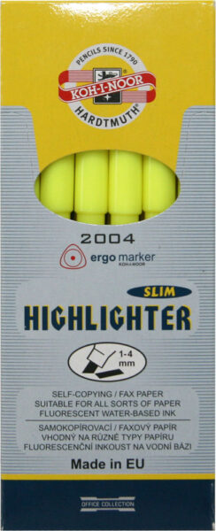 219359-EC Signir K-I-N Ergo Slim 1/12 ravni vrh žuti 2004 P12/144