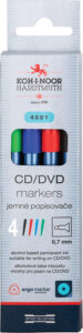 219374-EC Marker za CD/DVD K-I-N Ergo 4 boje blister 4001 P16
