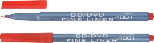 219375-EC Marker za CD/DVD K-I-N Ergo 12/1 crveni 4001 P12/144