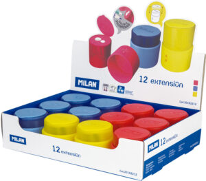 219407-EC Šiljilo plastično 2 rupe MILAN Extension sort display P12/84