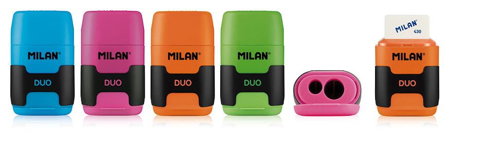 220092-EC Gumica+šiljilo dvostruko MILAN Compact Duo sort display P16/128