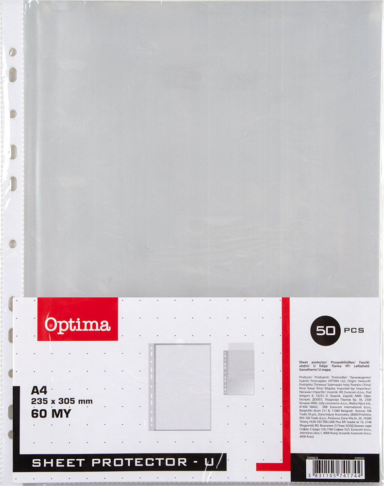 220532-EC Fascikl UR uložni 60my OPTIMA A4 50/1 EH303A-5 20098/A P40