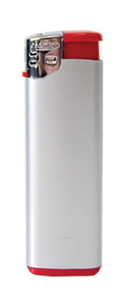 221299-EC Upaljač Atomic F3 srebrno/crveni  3718002 P50/1000