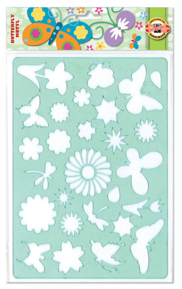 221803-EC Šablona za crtanje 187x266mm LEPTIRI 9820 KOH-I-NOOR P24