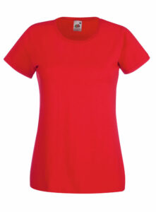 221941-EC Majica FOL T-shirt KR Lady-fit Valeuw. new 165g crvena S P72