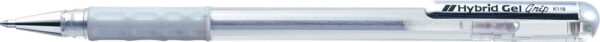 223495-EC Gel pen 0,8 PENTEL Hybrid Gel Grip K-118M-Z srebrni P12/576 NETTO