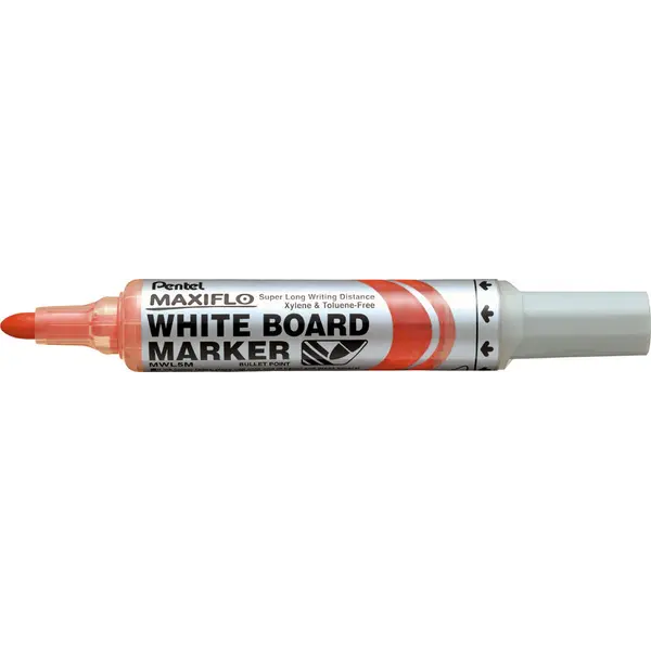 223552-EC Marker za ploču PENTEL Maxiflo MWL5M-B crveni okrugli vrh P12/288