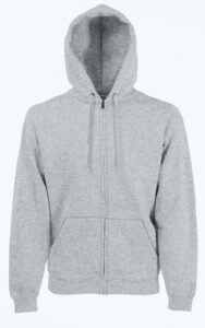 223613-EC Majica FOL DR sa kap. i zatvaračem Sweatshirt Zip Hooded siva M P24