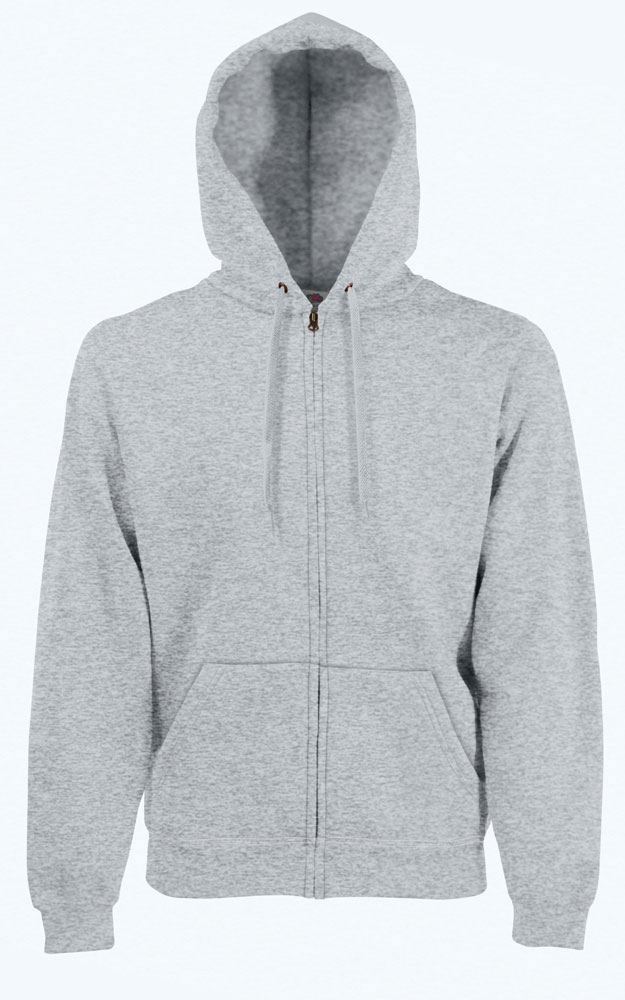 223613-EC Majica FOL DR sa kap. i zatvaračem Sweatshirt Zip Hooded siva M P24