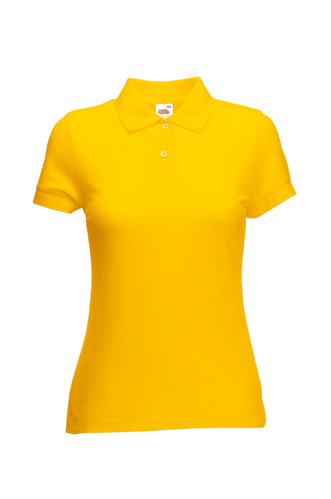 223935-EC Majica FOL Polo ženska Lady fit 65/35 KR 180g žuta sun M P36 NETTO