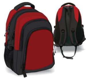 224437-EC Ruksak Bal-Joy crveno/crni 32x47x20cm P1/10