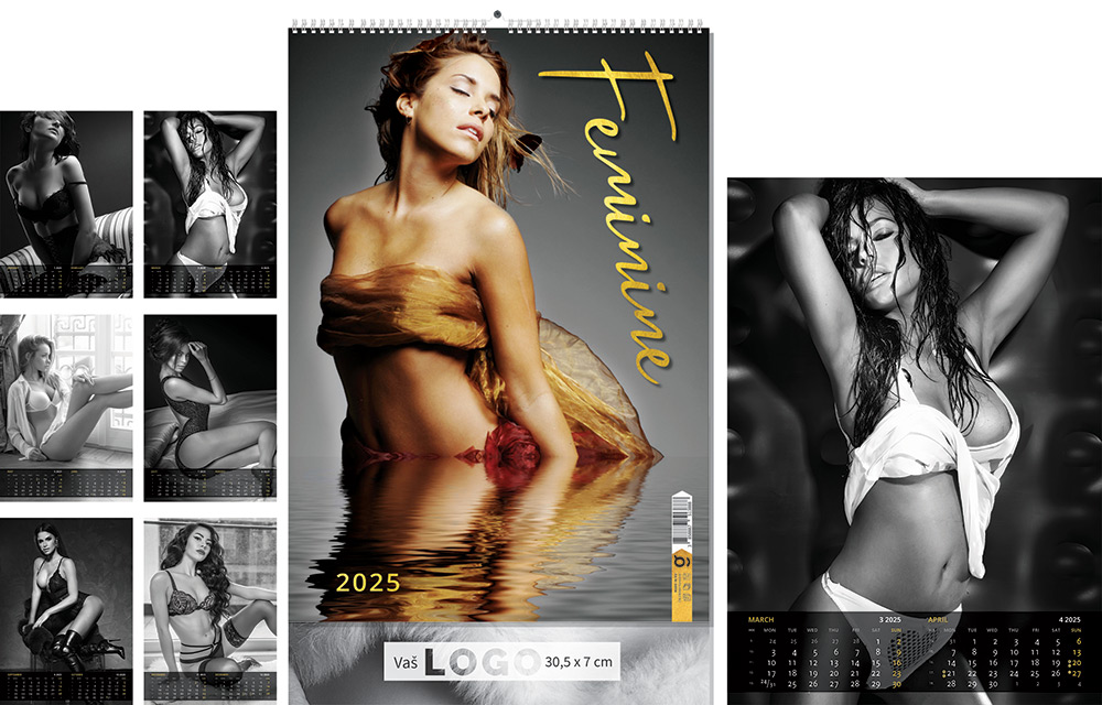224611-EC Kalendar FEMININE 7L 30,5x43+7, spirala OG* P50 2025