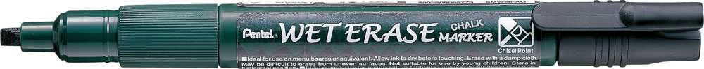 224712-EC Marker kreda PENTEL SMW26-A crni kosi vrh P12/288