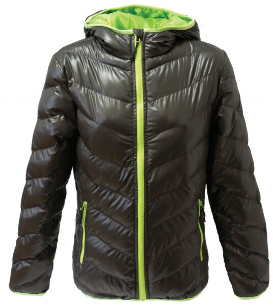 224923-EC Jakna Light Padded ženska t.sivo/zelena M P1/15