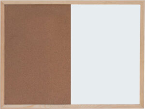 225061-EC Ploča bijela magnetna/pluto zidna OPTIMA 60x90cm, drv.okvir  22373 P1/10