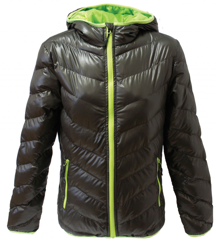 225158-EC Jakna Light Padded ženska t.sivo/zelena XL P1/15