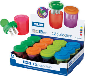 225439-EC Šiljilo plastično 2 rupe MILAN Collection sort display P12/60/1800