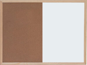 225530-EC Ploča bijela magnetna/pluto zidna OPTIMA 30x40cm, drv.okvir 22371 P1/40