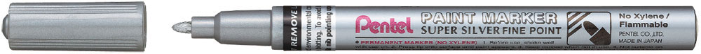 225888-EC Marker perm. PENTEL MSP10-Z srebrni okrugli vrh P12/576