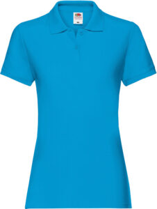 226375-EC Majica FOL Polo ženska Lady-fit Premium KR azurno plava M P36 NETTO