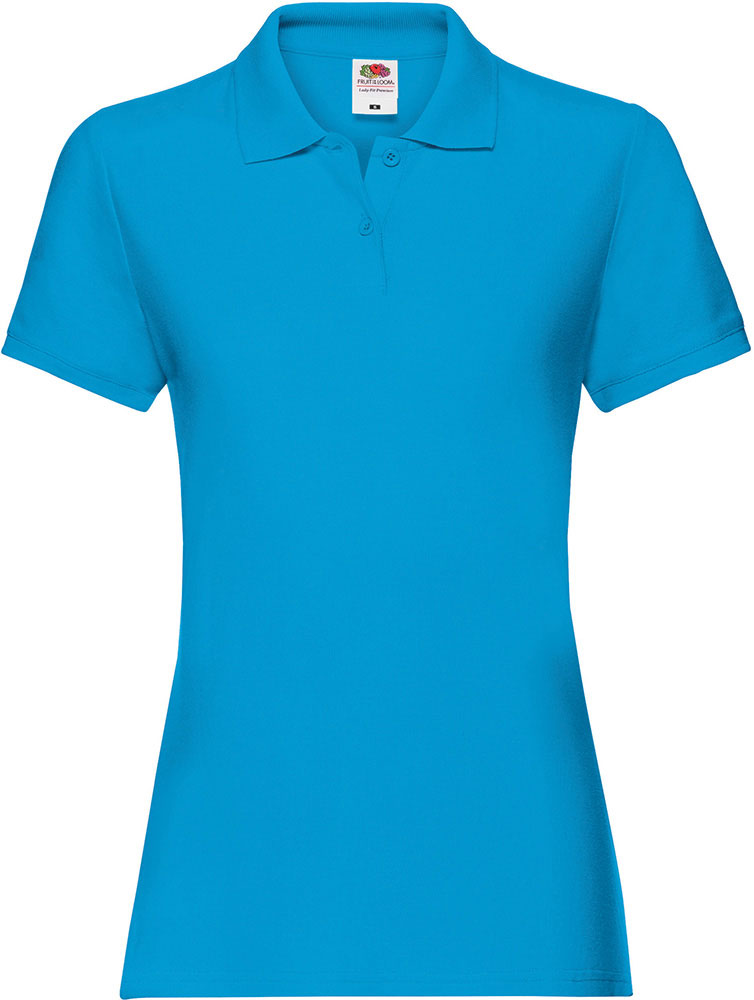 226375-EC Majica FOL Polo ženska Lady-fit Premium KR azurno plava M P36 NETTO