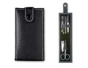 226379-EC Manikir set 6-djelni Nailkit 11x6x2 cm, crni P200