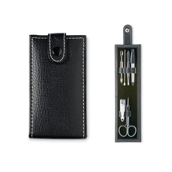 226379-EC Manikir set 6-djelni Nailkit 11x6x2 cm, crni P200
