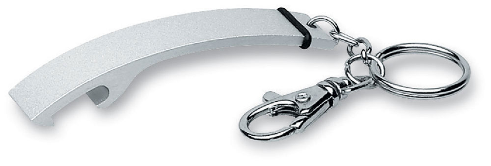 226386-EC Otvarač za boce Twices metalni s privjeskom 14x2,5x1 cm P1000