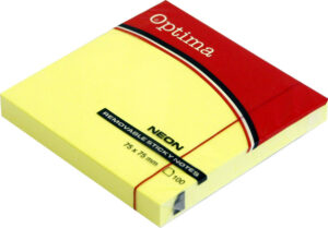 226866-EC Blok samoljepivi 75x75 neon žuti OPTIMA 100L 22933 P12/120