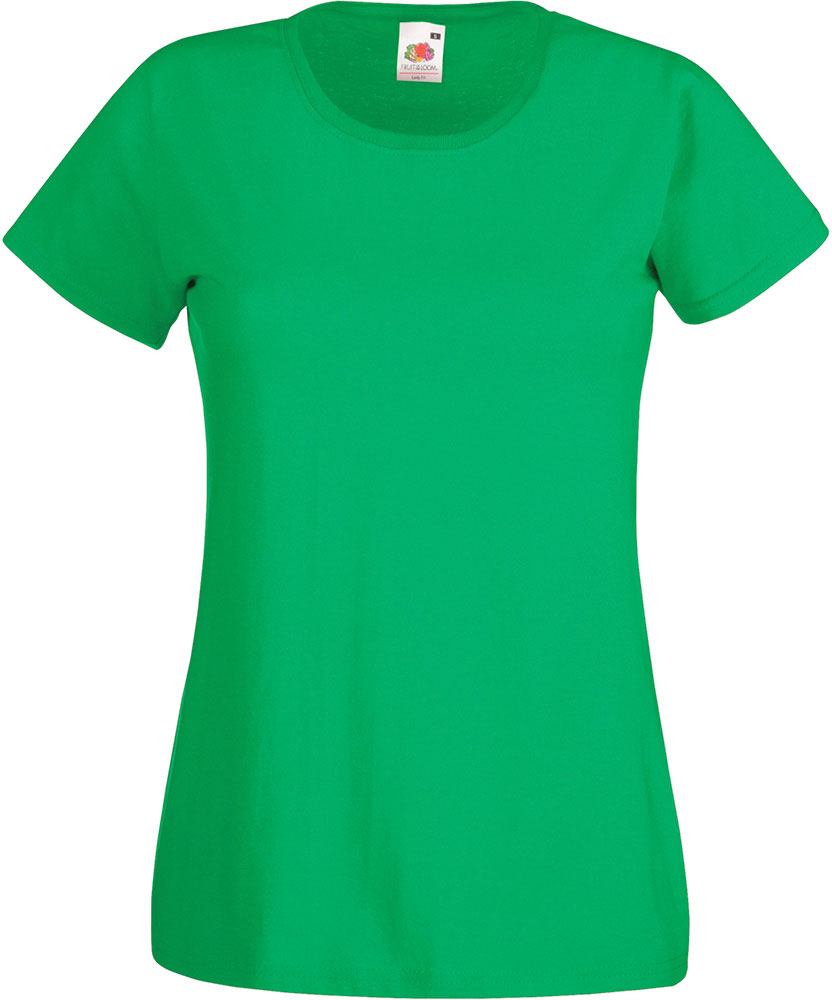 227397-EC Majica FOL T-shirt KR Lady-fit Valeuw. new 165g zelena Kelly S P72