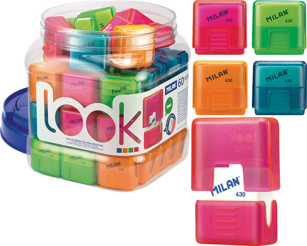 227460-EC Gumica MILAN School 430 LOOK sa zaštitim kućištem u pvc kantici P60