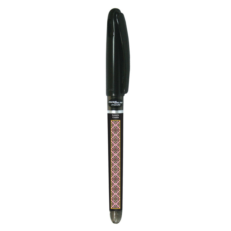 227642-EC Gel pen 0,7 PENTEL EnerGel Tradio Ethno Croatia Konavle crna