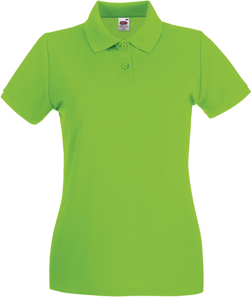 227870-EC Majica FOL Polo ženska Lady-fit Premium KR zelena limeta M P36 NETTO