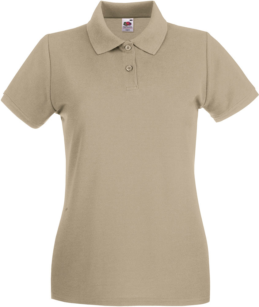 227986-EC Majica FOL Polo ženska Lady-fit Premium KR khaki M P36 NETTO