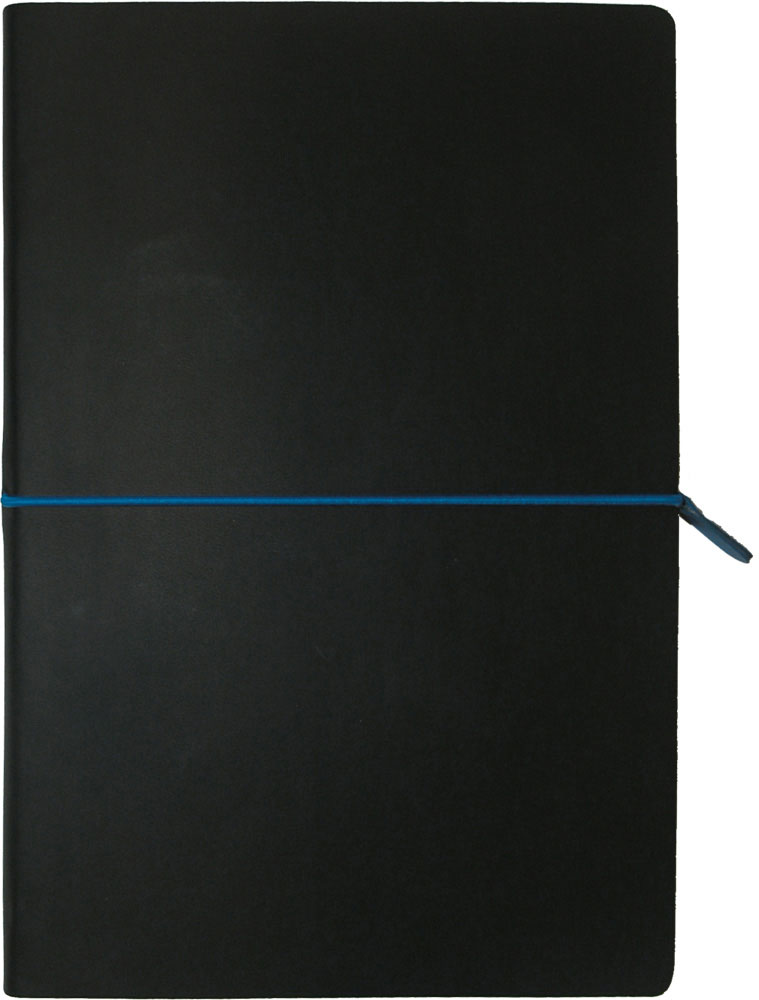 228720-EC Notes PORTOFINO BLACK A5 14x21 crno-plavi 991.016.20 P1/20