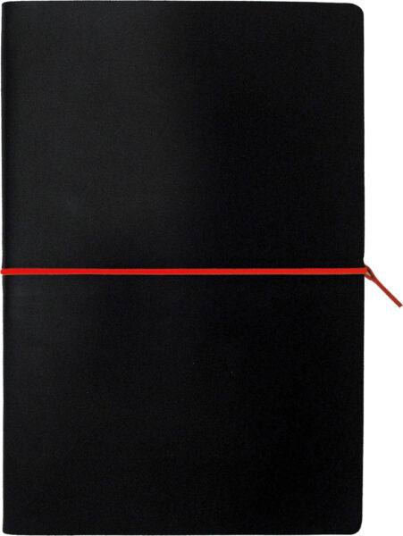 228721-EC Notes PORTOFINO BLACK A5 14x21 crno-crveni 991.016.30 P1/20