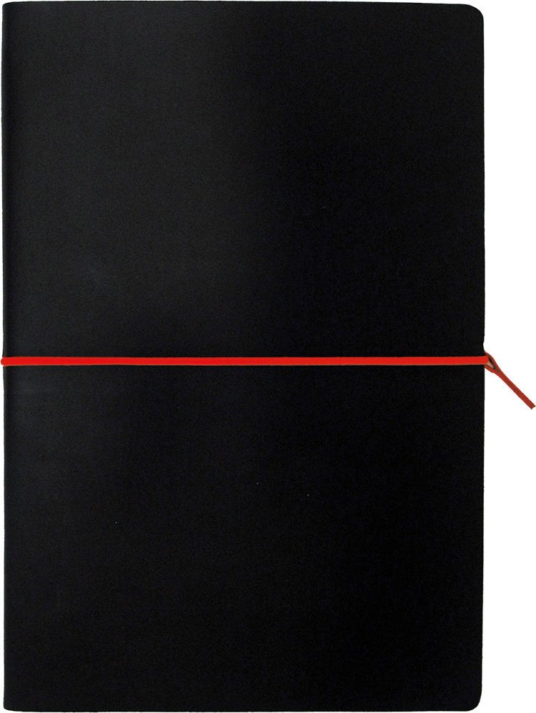 228721-EC Notes PORTOFINO BLACK A5 14x21 crno-crveni 991.016.30 P1/20