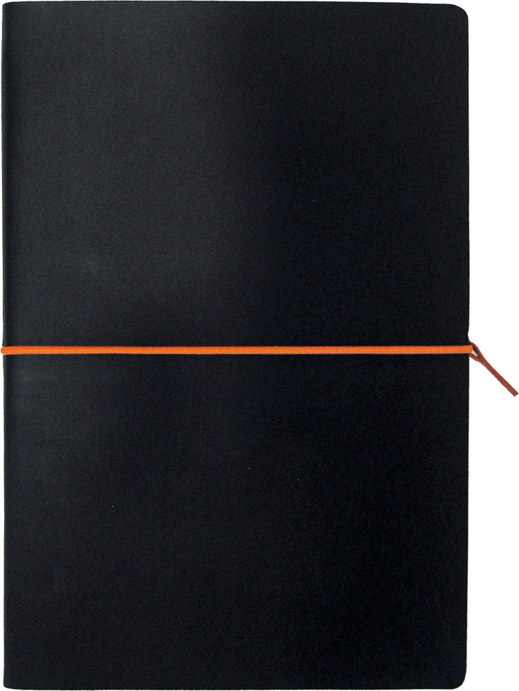 228722-EC Notes PORTOFINO BLACK A5 14x21 crno-narančasti 991.016.60 P1/20