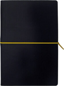 228723-EC Notes PORTOFINO BLACK A5 14x21 crno-žuti 991.016.40 P1/20