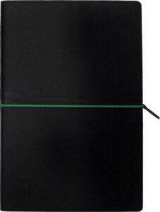 228724-EC Notes PORTOFINO BLACK A5 14x21 crno-zeleni 991.016.50 P1/20